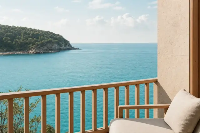 The Bay Suite overlooking the water