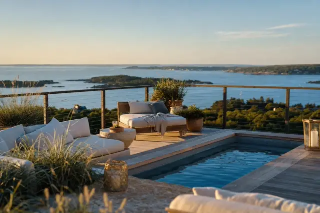 The Sapphire Bay penthouse terrace